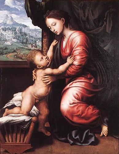 Jan van Hemessen Virgin and Child oil painting image
